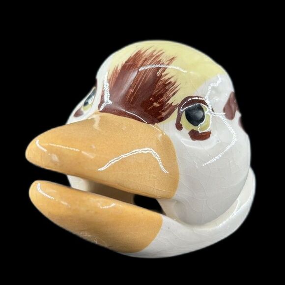 Art Pottery, Duck Head Apron or Towel Hanger , Smith Western Japan 5"L x 3"W - Picture 2 of 9